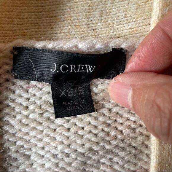 J. Crew Space-dyed Relaxed Knit V-Neck Women's Cardigan Sweater (XS/S) - Picture 9 of 12